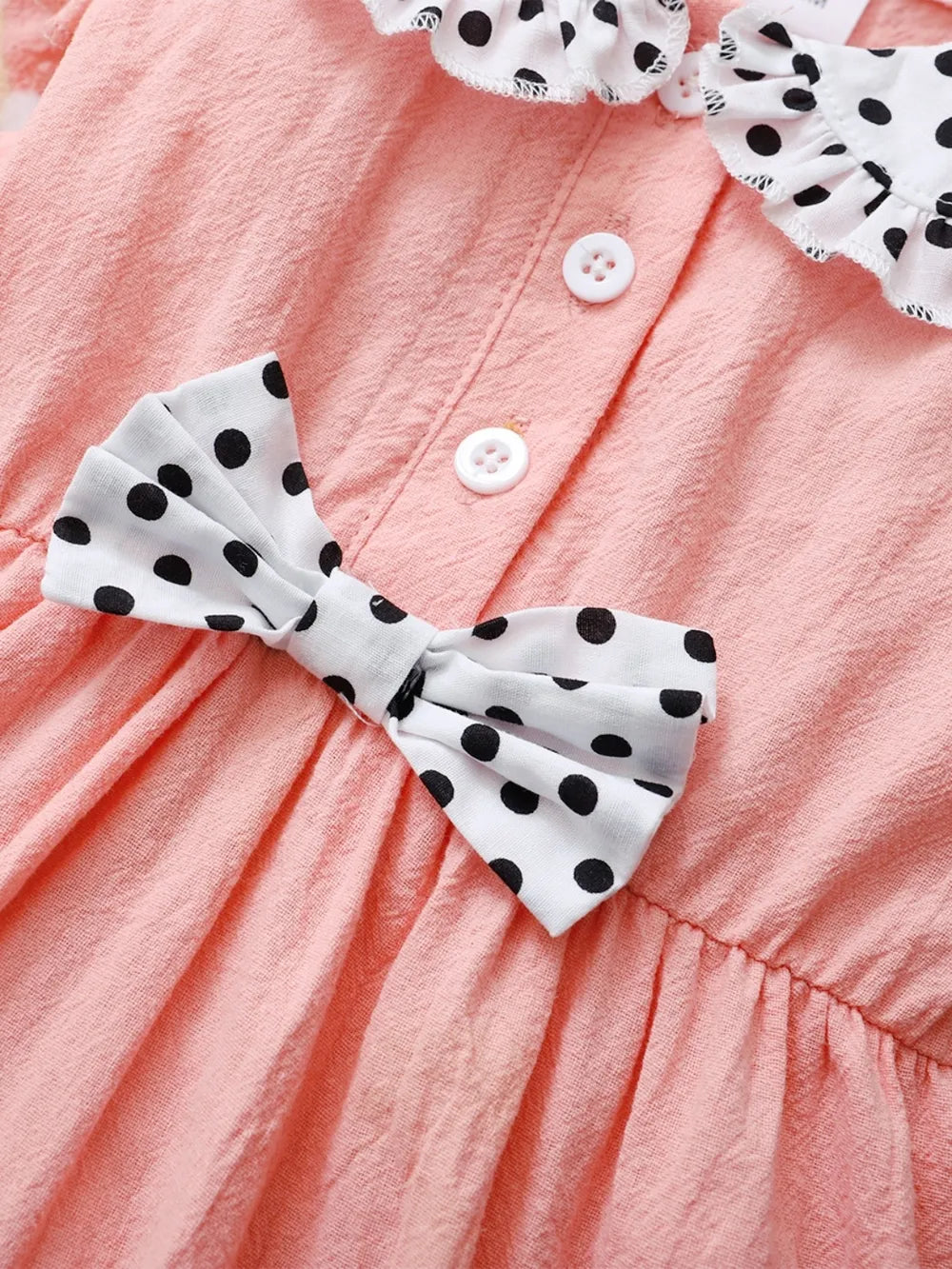Girls Cotton Dress Peter Pan Collar | Kira’s Little Wonders