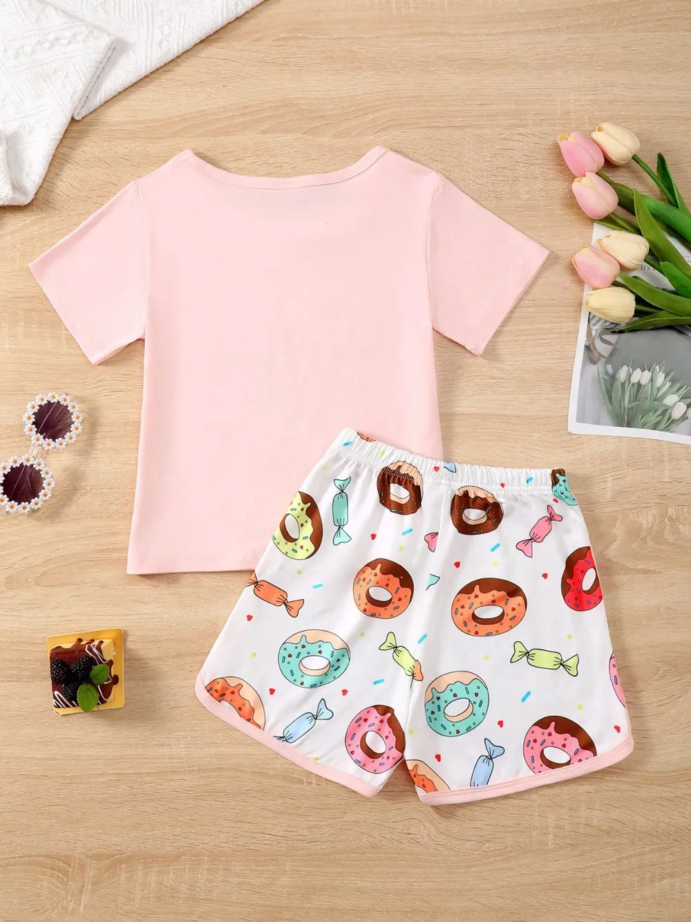 Kids Donut T-Shirt & Pants Set Casual Outfit | Kira’s Little Wonders