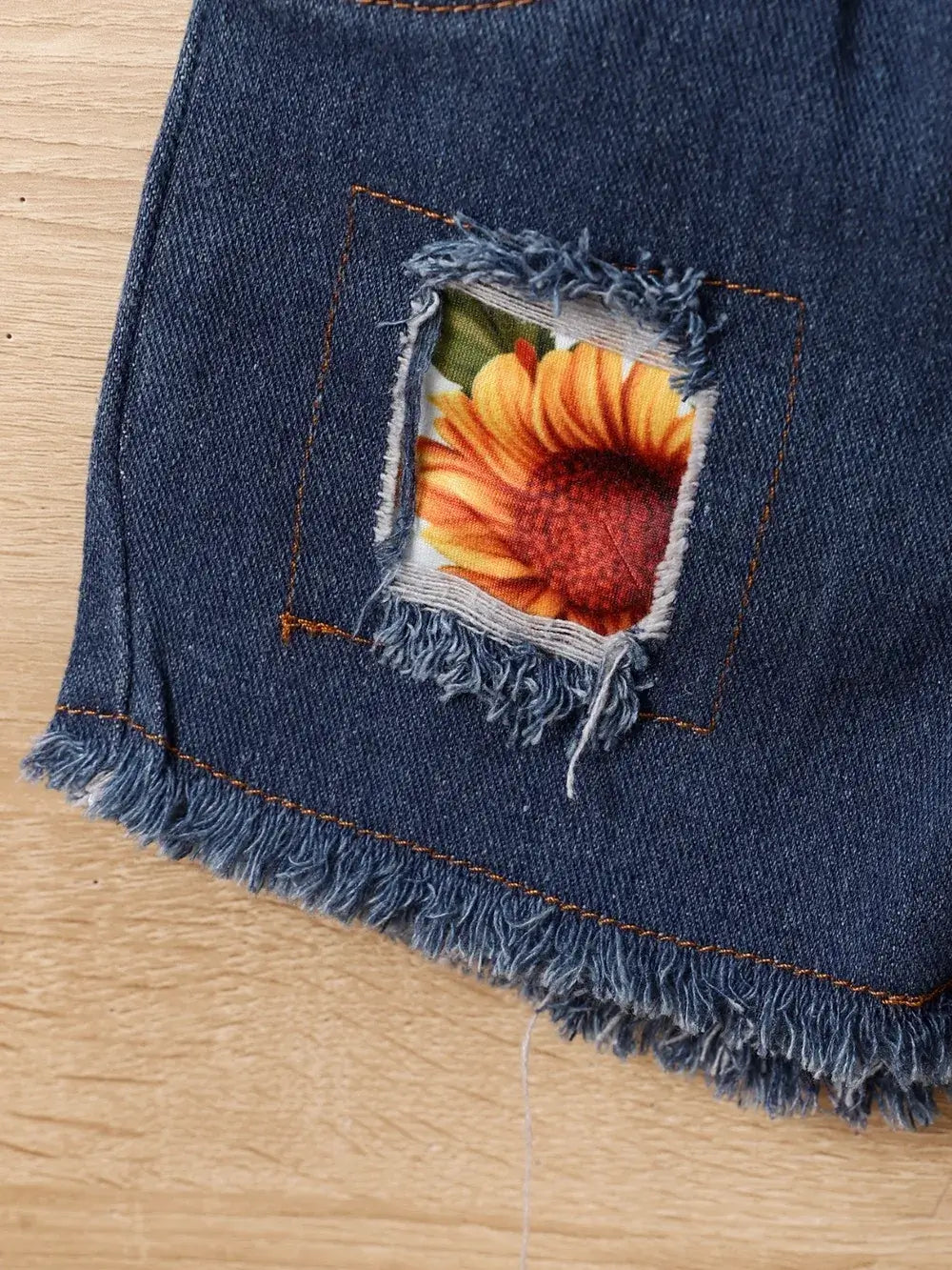 Girls Sunflower Ruffled Top and Shorts Set | Kira’s Little Wonders