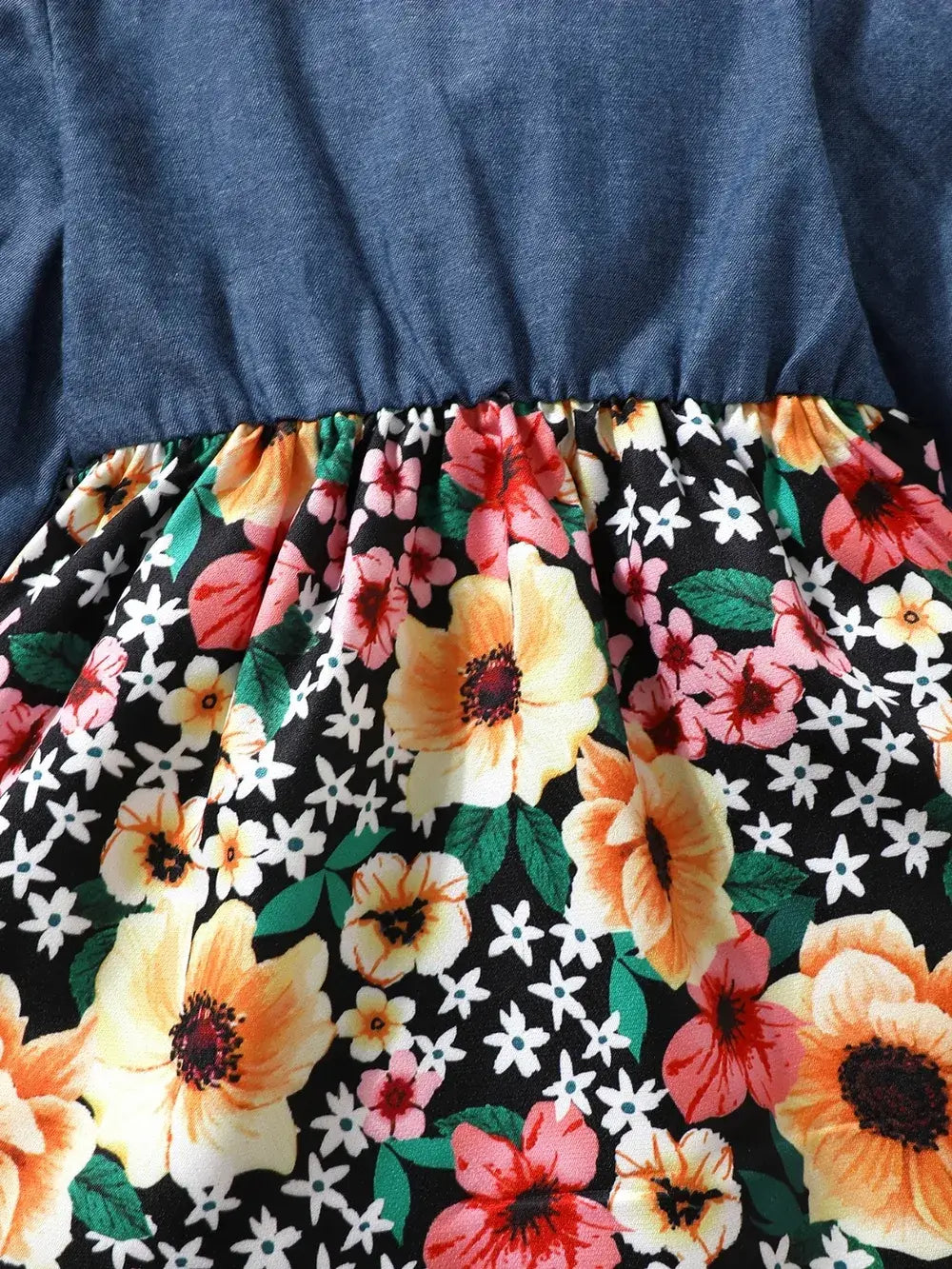 Girls Floral Ruffled Bow Dress with Headband Set | Kira’s Little Wonders