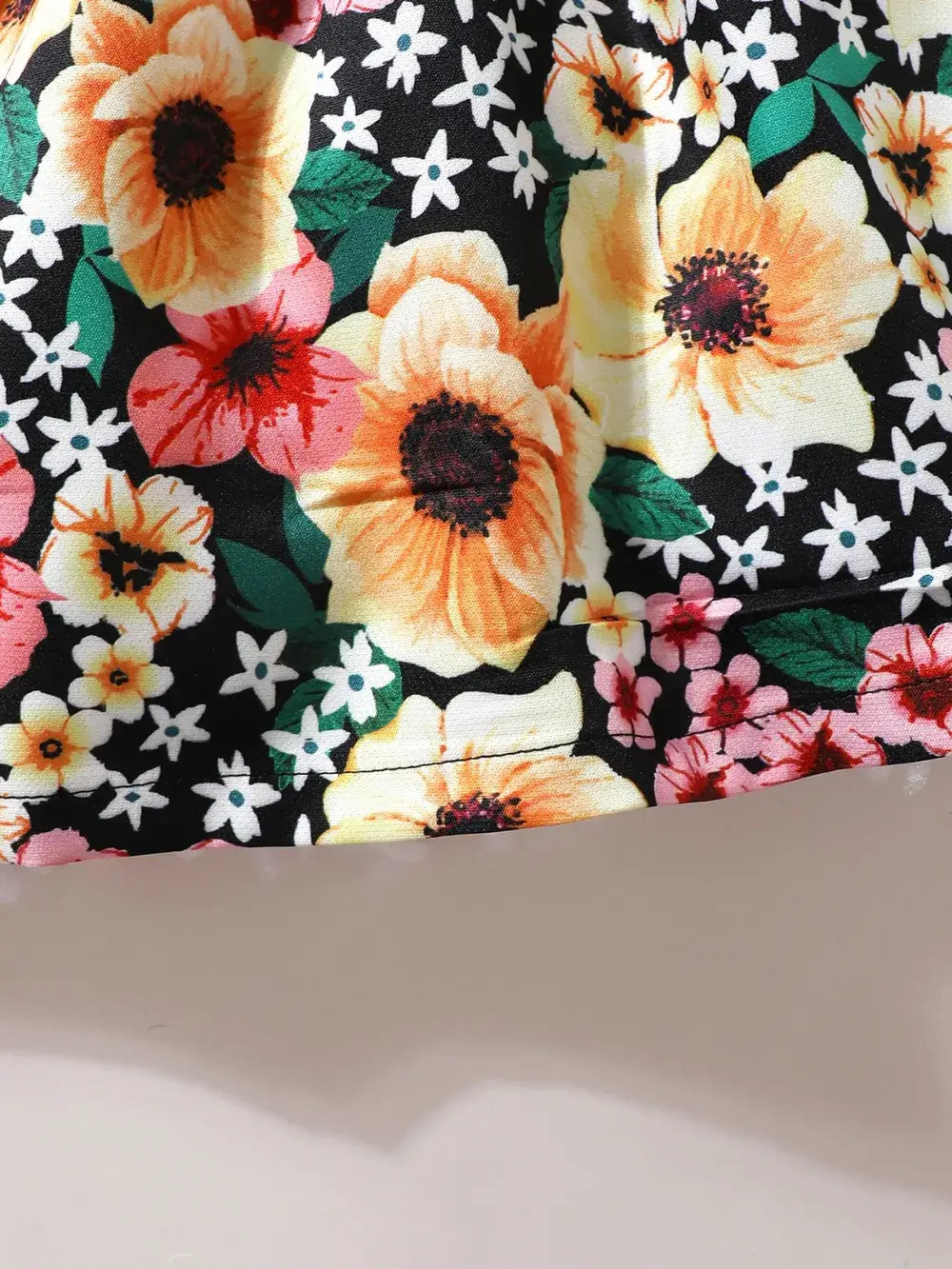 Girls Floral Ruffled Bow Dress with Headband Set | Kira’s Little Wonders