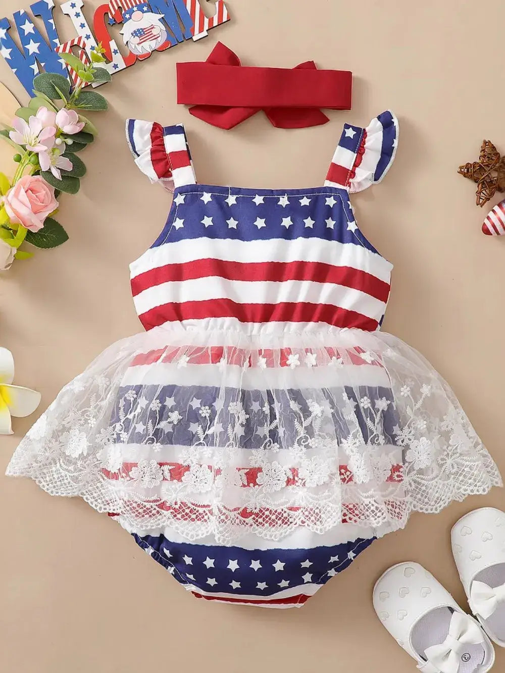 Baby Lace Square Neck Bodysuit | Kira’s Little Wonders