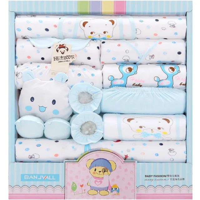 18 Pieces Newborn Baby Set Cotton