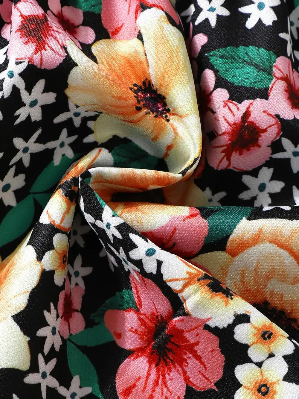 Girls Floral Ruffled Bow Dress with Headband Set | Kira’s Little Wonders