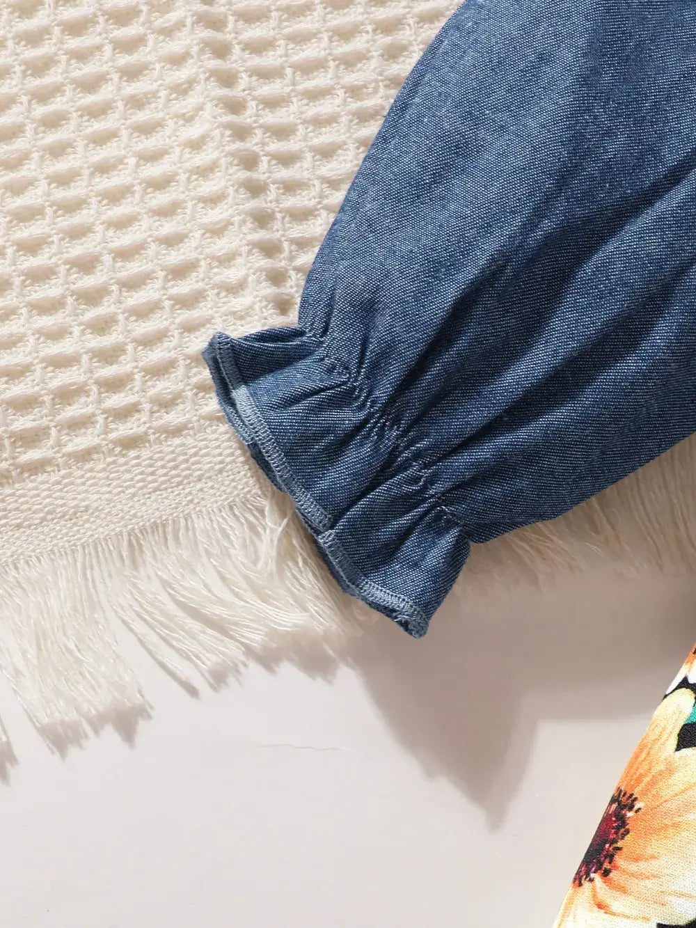 Girls Floral Ruffled Bow Dress with Headband Set | Kira’s Little Wonders