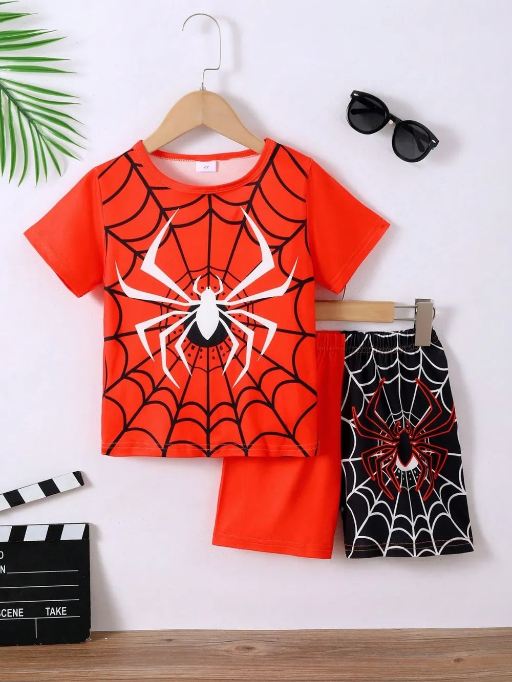 Kids Spider Print T-Shirt &amp; &amp; Pants Outfit | Kira’s Little Wonders