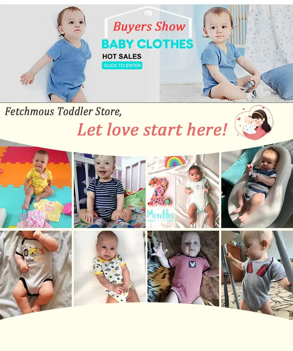 Baby Girl Jumpsuit 6Pcs/Lot Body Suit Spring Summer Toddler Boys Romper Cartoon Newborn Outfits Infant Clothes Set Cotton