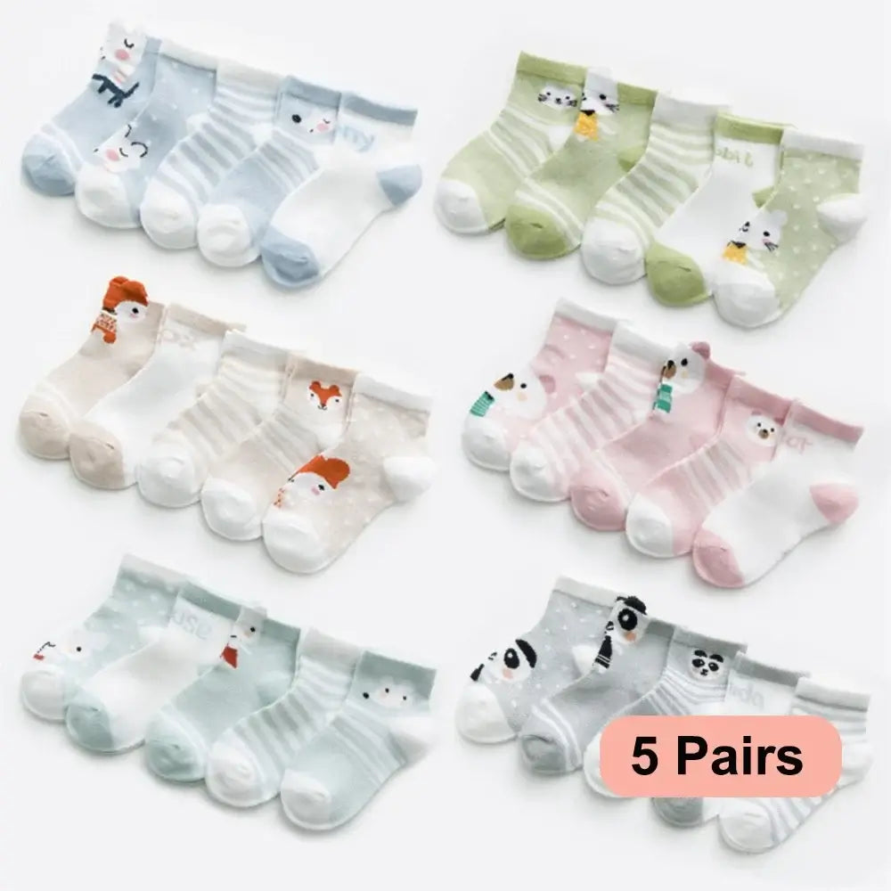 cartoon Baby Socks 5pk