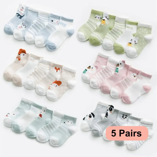 cartoon Baby Socks 5pk