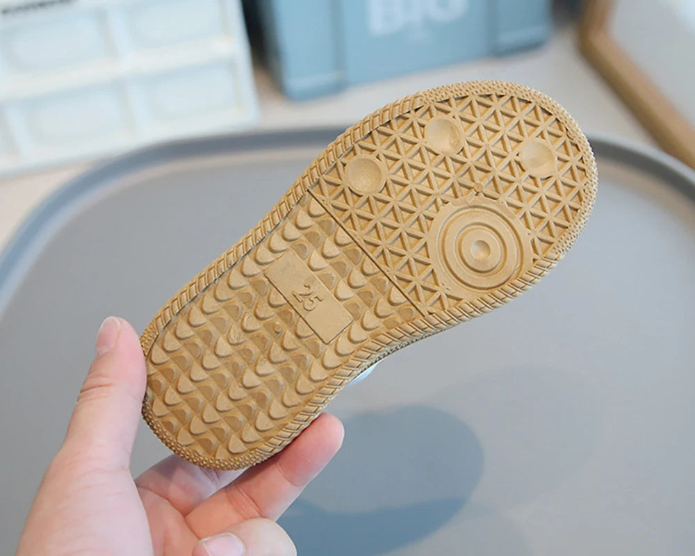 PU Leather Children Shoes 2025 Trend Fashion Boy's Girl's Sport Shoes Ergonomics Anti-slippery Kids Sneakers Casual Shoes