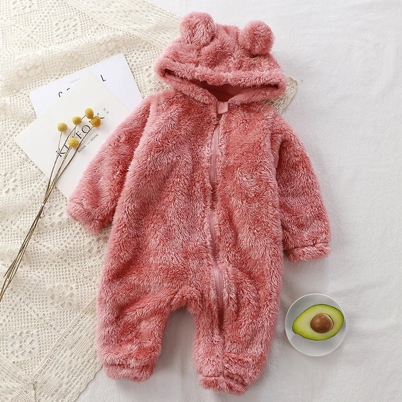 Baby Flannel Romper - Cozy Winter Onesie Jumpsuit for Newborn To 5 Years, Unisex Infant Outfit Set Baby Girl Outfit Set