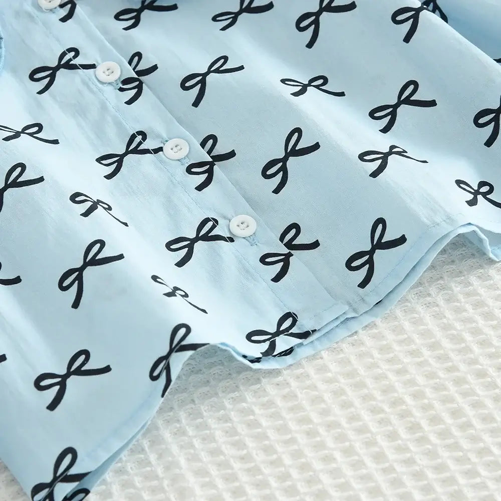 Girls Toddler Kids Bow-knot Blouses Pant 2pc