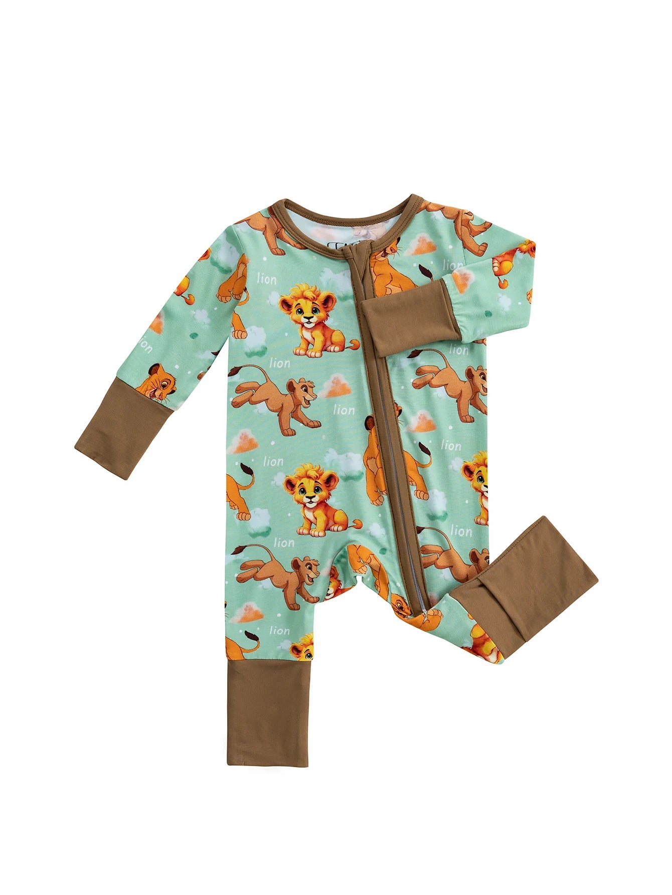 Infant Bamboo Fiber Fabric Onesie Soft and Gentle on Baby's Skin Zipper Design Suitable for All Seasons 0-24 Months