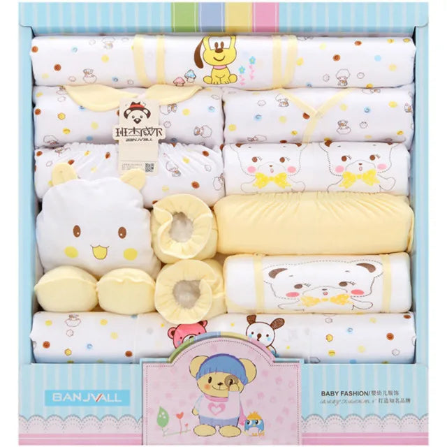 18 Pieces Newborn Baby Set Cotton