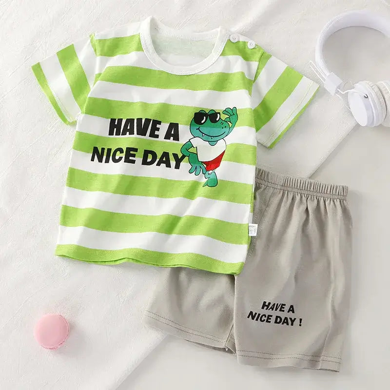 Baby Boy Summer Clothes 2 Piece Outfit | Kira’s Little Wonders