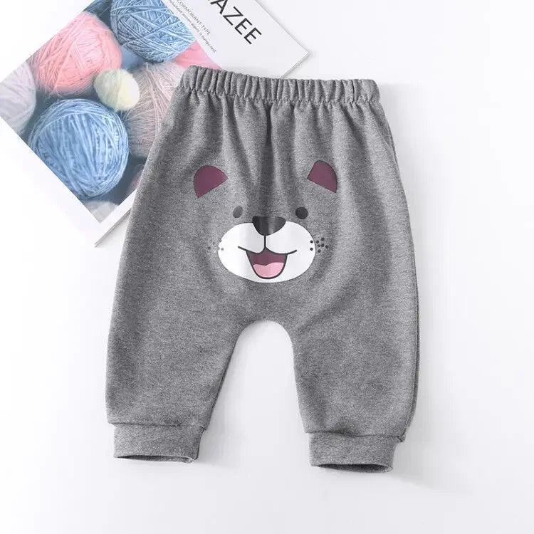 Newborn Baby Pants 6 Months Spring Autumn Leisure Harem Trousers  1 Year Baby Boys Girls Big PP Pant Baby Cotton Pants