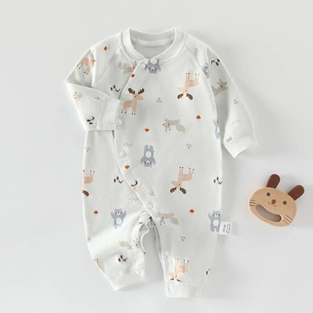 Baby Onesie 100% Cotton Floral Animal Cute Print Spring Autumn Newborn Clothes Unisex Long Sleeve Baby Rompers For Boys Girls