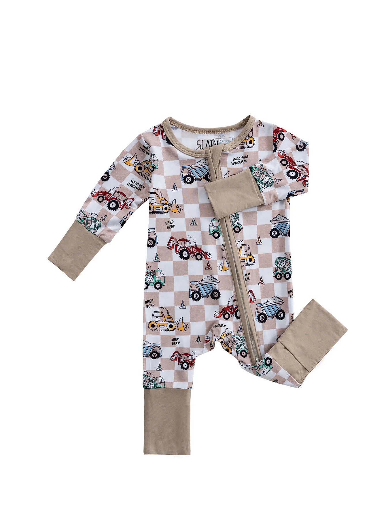 Infant Bamboo Fiber Fabric Onesie Soft and Gentle on Baby's Skin Zipper Design Suitable for All Seasons 0-24 Months