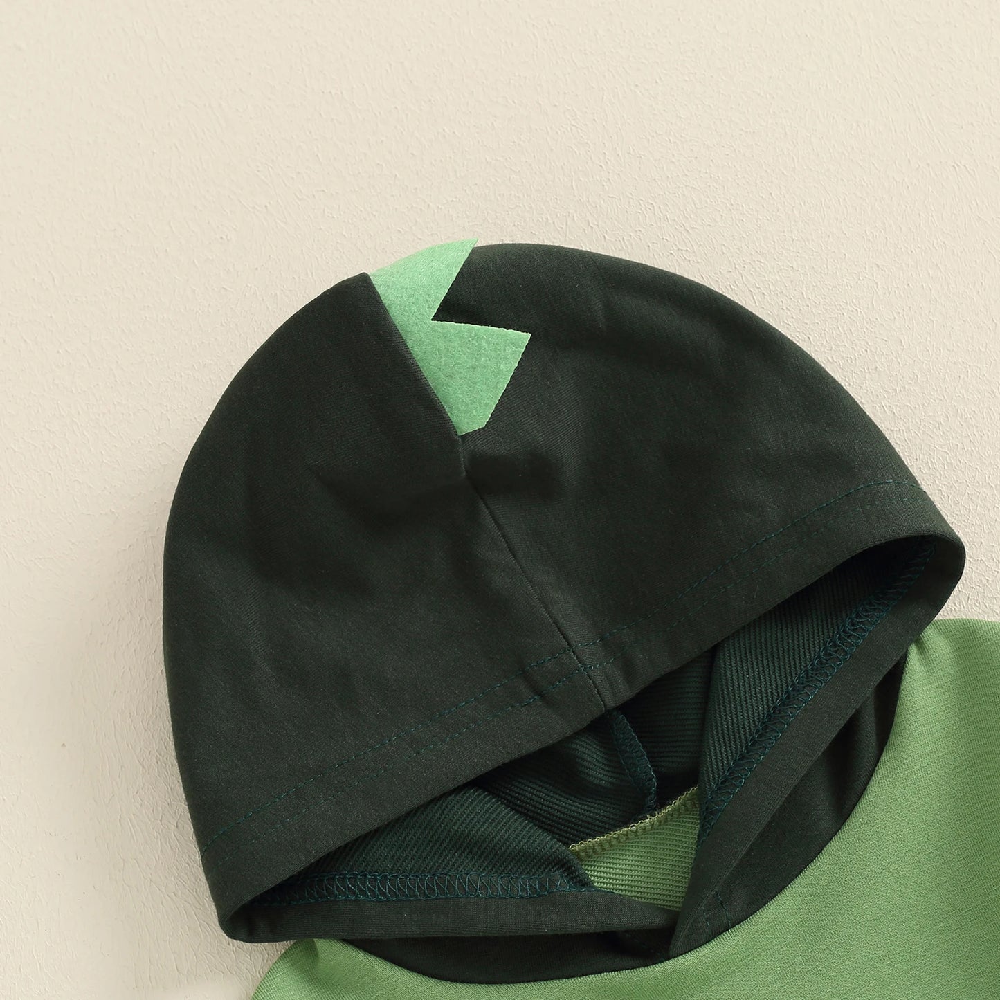 1-6Y Toddler Boy Dinosaur Costume Contrast Color Long Sleeve Hoodie Sweatshirt Elastic Waist Pants 2 Piece Boys Outfits Set