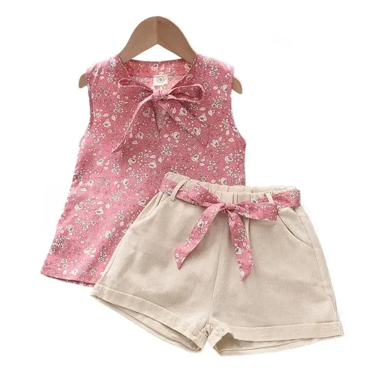 Children Sleeveless Vest Shorts 2Pcs/Sets