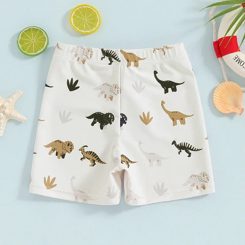 Toddler Baby Boy Swim Trunks Dinosaur Beach Shorts Swimming Shorts Swimsuit Swimwear Bathing Suits Board Shorts