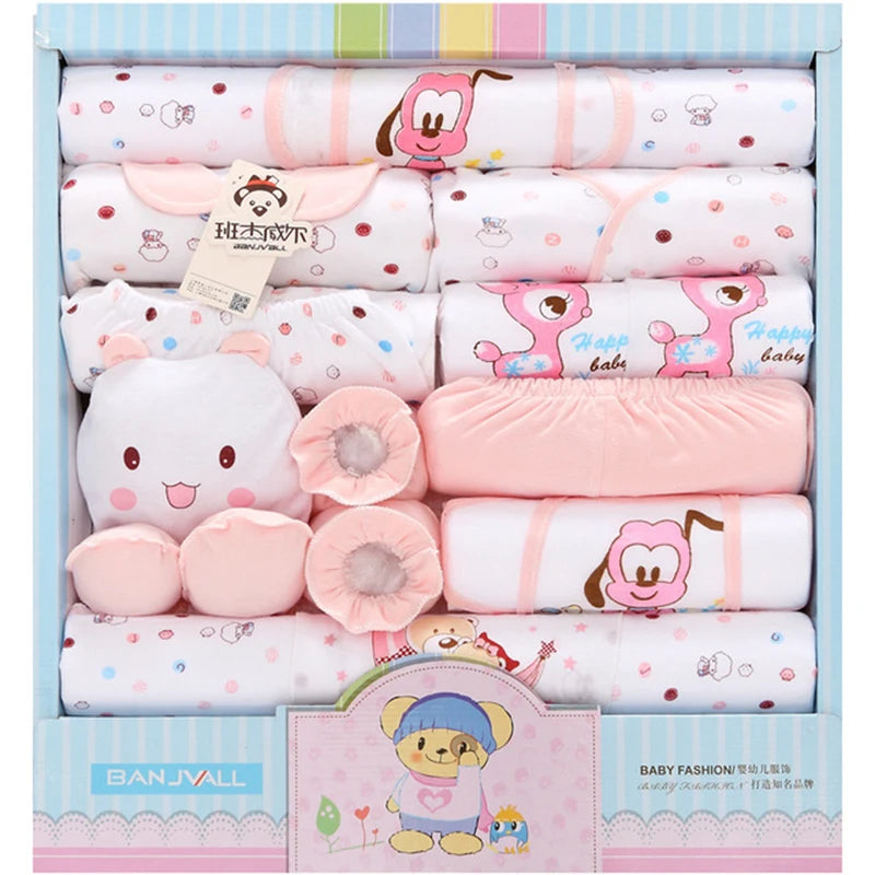 18 Pieces Newborn Baby Set Cotton