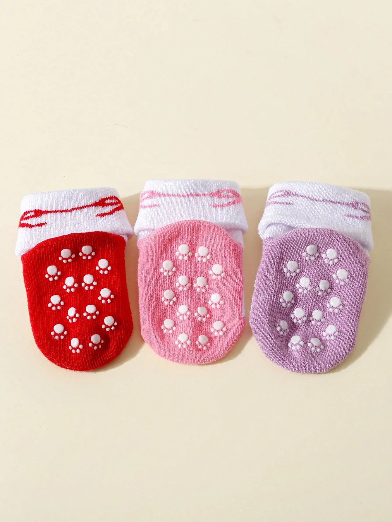 3 Pairs Cute, Soft and Anti-Slip Ankle Socks