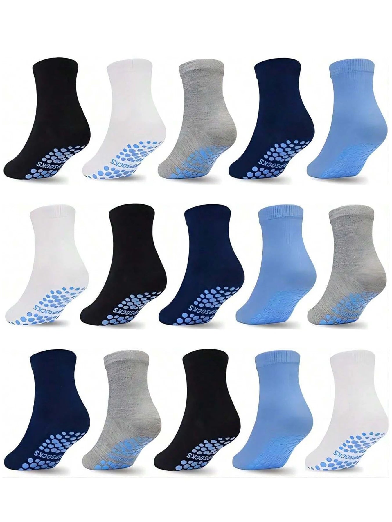 Socks 15 Pairs Non Slip