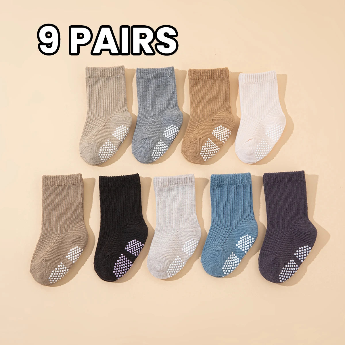 9 pairs of suitable socks