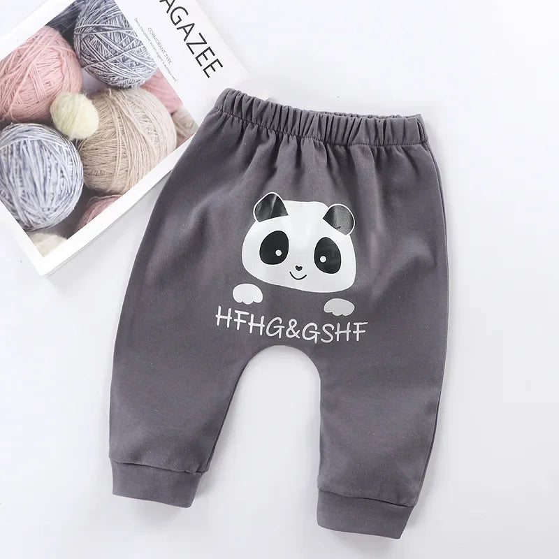 Newborn Baby Pants 6 Months Spring Autumn Leisure Harem Trousers  1 Year Baby Boys Girls Big PP Pant Baby Cotton Pants