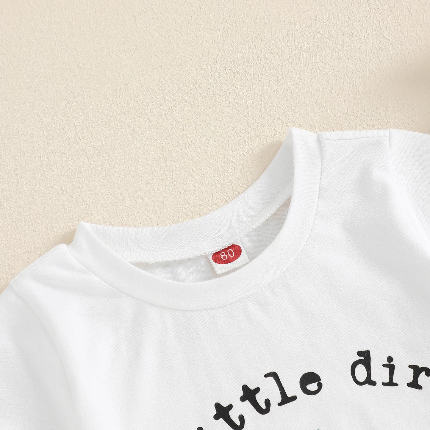 Toddler Boy Shorts Set Letter Tractor Print Short Sleeve Round Neck T-Shirt with Solid Shorts 2Pcs Outfit