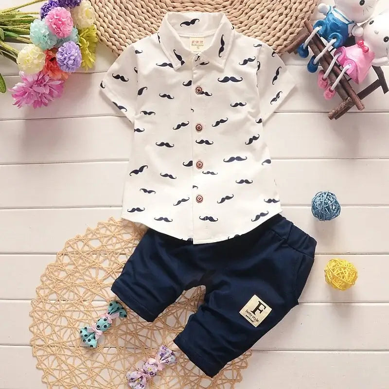 Summer New Cute Boy Two Piece Cotton Spandex | Kira’s Little Wonders