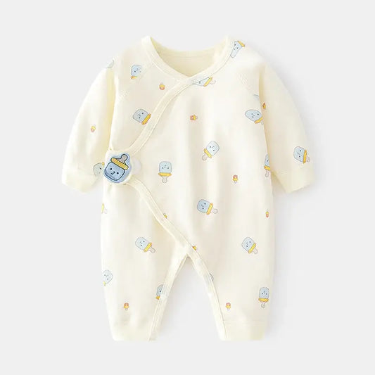 Cotton Newborn Baby Girl Boy Romper Print