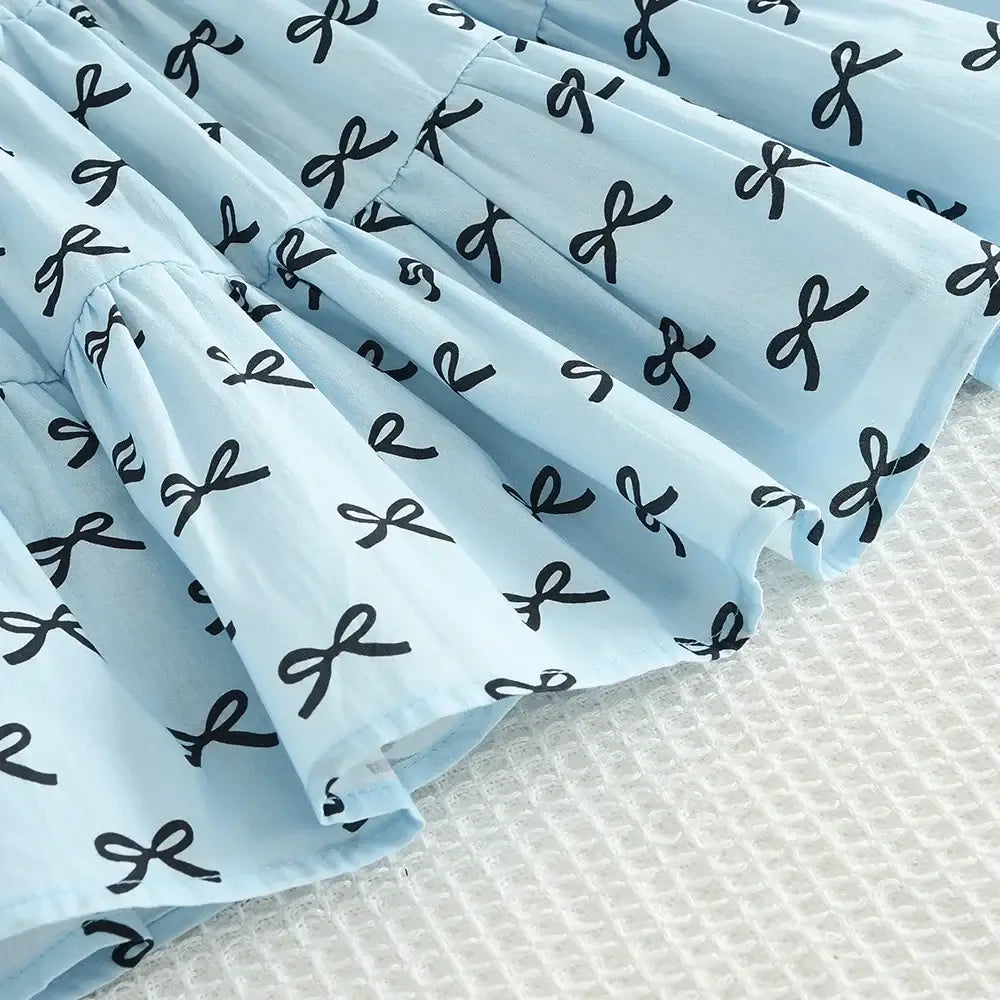 Girls Toddler Kids Bow-knot Blouses Pant 2pc