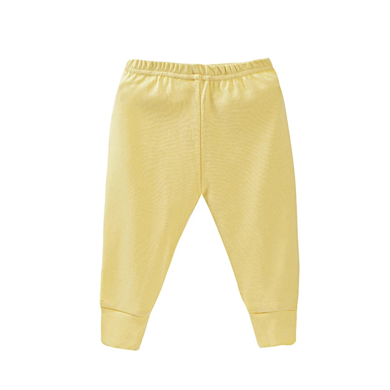 Baby Pants Newborn Boy Trousers 100% Cotton Solid Color Soft Casual Trouser Toddler Newborn Baby Clothes 3 6 9 12 18 24 Months
