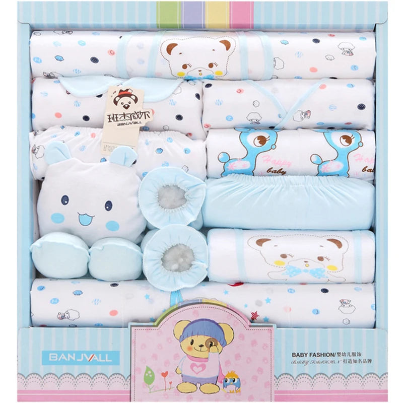 18 Pieces Newborn Baby Set Cotton