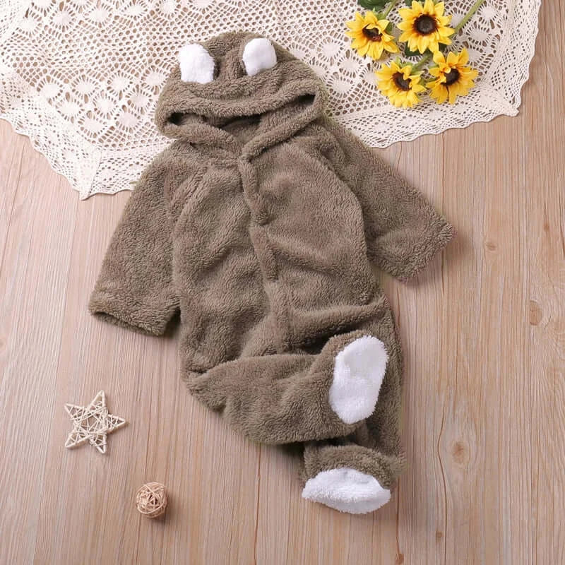 Baby Warm Knit Romper Autumn Winter Outfit | Kira’s Little Wonders