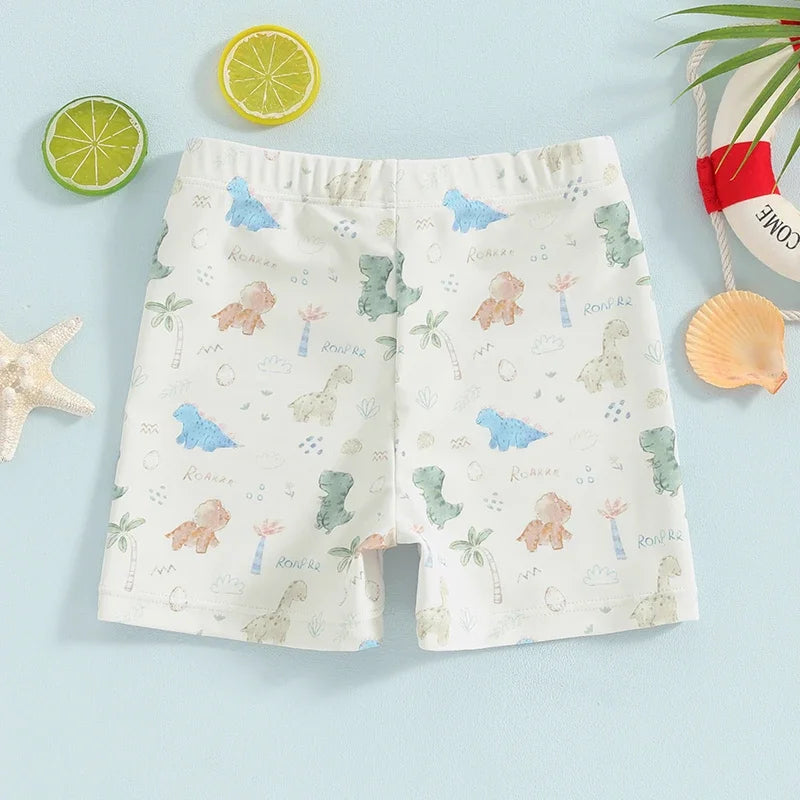 Toddler Baby Boy Swim Trunks Dinosaur Beach Shorts Swimming Shorts Swimsuit Swimwear Bathing Suits Board Shorts