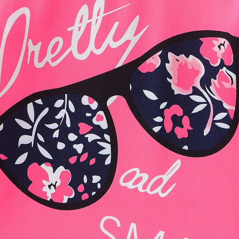 Short Sleeve T-shirt & Long Pants 2Pcs