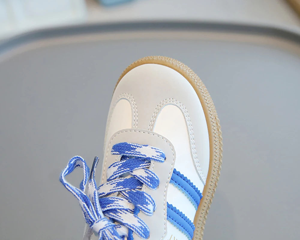 PU Leather Children Shoes 2025 Trend Fashion Boy's Girl's Sport Shoes Ergonomics Anti-slippery Kids Sneakers Casual Shoes