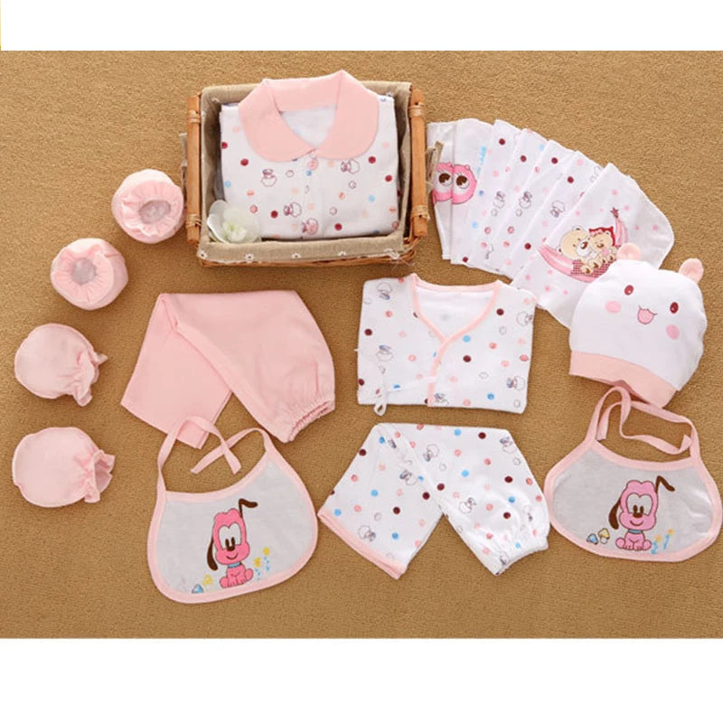 18 Pieces Newborn Baby Set Cotton