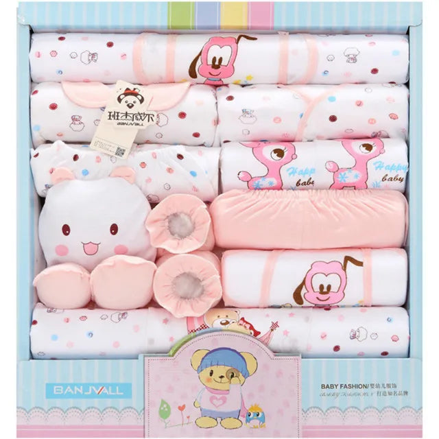 18 Pieces Newborn Baby Set Cotton