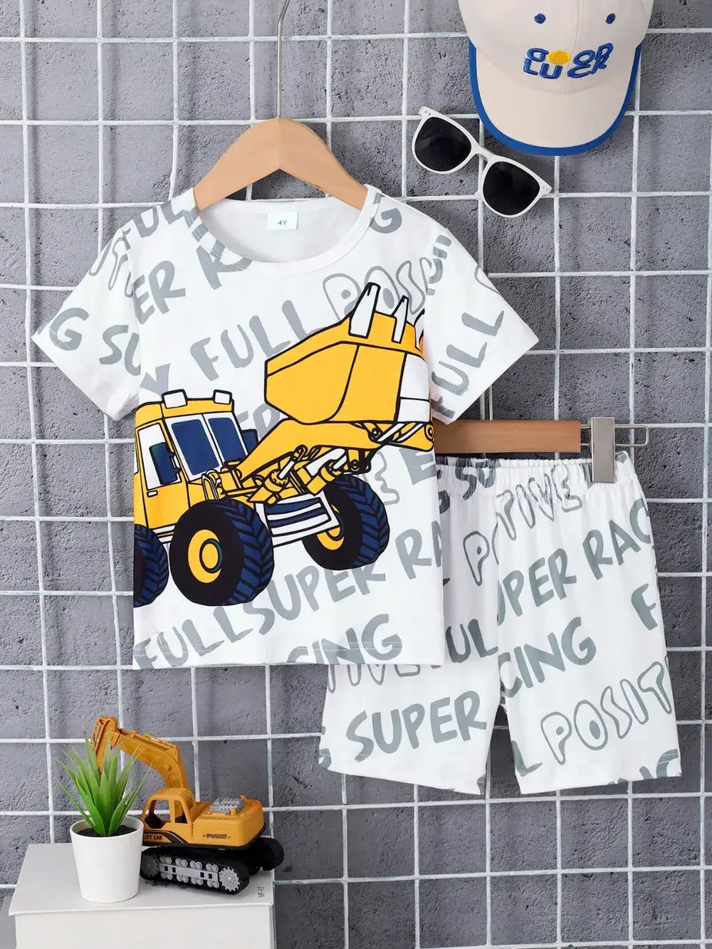 Kids Cartoon Graphic T-Shirt and Shorts Set | Kira’s Little Wonders
